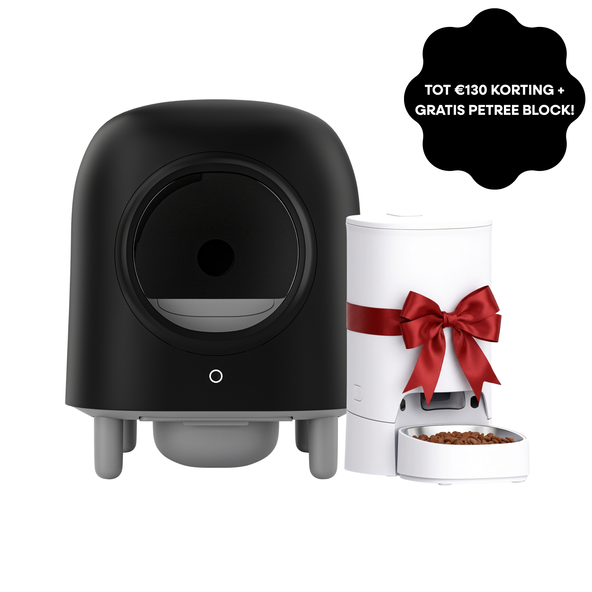 Petree Cube – Selbstreinigende Katzentoilette – Black Edition