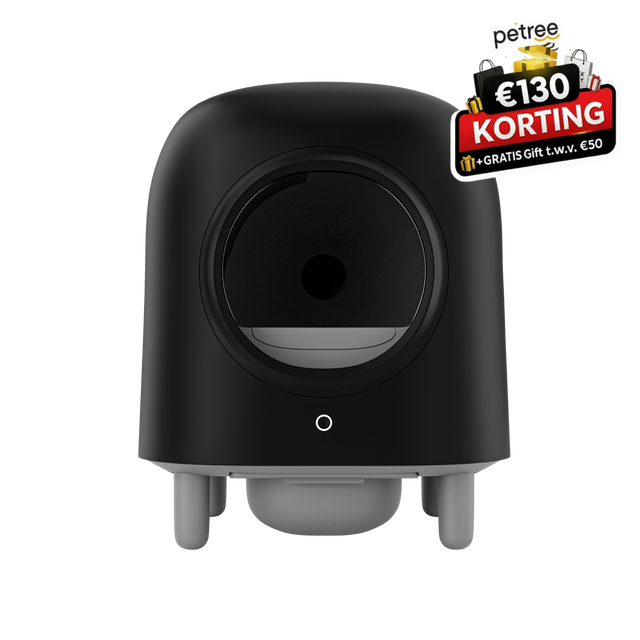 Petree Cube – Bac à litière autonettoyant – Édition Noire